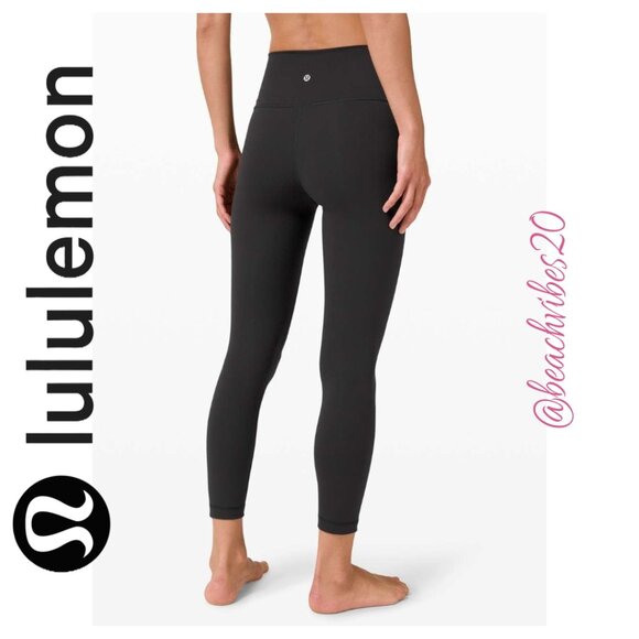 LULULEMON ATHLETICA Wunder Under High-Rise Tight 28" *Full-On Luxtreme Black 20 - Picture 3 of 5